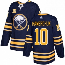 Mens Adidas Buffalo Sabres 10 Dale Hawerchuk Premier Navy Blue Home NHL Jersey 