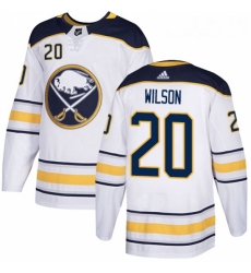 Youth Adidas Buffalo Sabres 20 Scott Wilson Authentic White Away NHL Jersey 