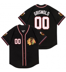 Blackhawks 00 Clark Griswold Black Authentic Stitched Jersey