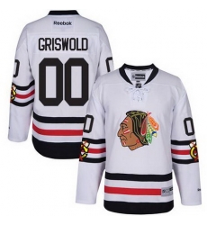 Blackhawks #00 Clark Griswold White 2017 Winter Classic Stitched NHL Jersey