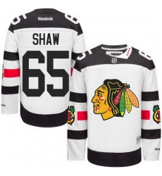 Blackhawks #65 Andrew Shaw White 2016 Stadium Series Stitched NHL Jersey