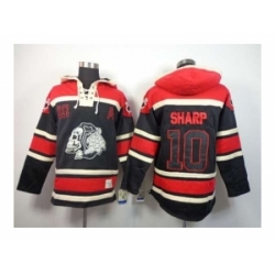 Chicago Blackhawks #10 Sharp red-black[pullover hooded sweatshirt][the skeleton head][patch A]