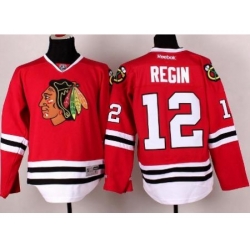 Chicago Blackhawks 12 Peter Regin Red Hockey NHL Jerseys