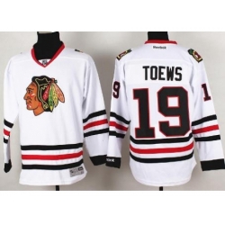 Chicago Blackhawks 19 Jonathan Toews White NHL Hockey Jersey