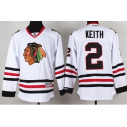 Chicago Blackhawks 2 Duncan Keith White NHL Jerseys