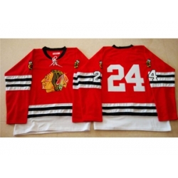 Chicago Blackhawks #24 Martin Havlat Red Mitchell And Ness 1960-61 Stitched NHL Jersey