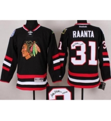 Chicago Blackhawks 31 Antti Raanta Black 2014 Stadium Series Signed Jerseys