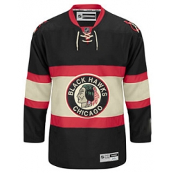 Chicago Blackhawks blank black third jerseys