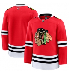 Men Chicago Blackhawks Blank Red 2024 25 Home Stitched Hockey Jersey