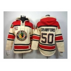 NHL Jerseys Chicago Blackhawks #50 Crawford cream-red[pullover hooded sweatshirt]