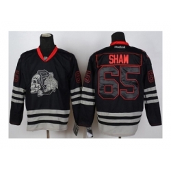 NHL Jerseys Chicago Blackhawks #65 Shaw black ice[the skeleton head]