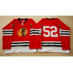 NHL Mitchell And Ness 1960-61 Chicago Blackhawks #52 Noname red Throwback jerseys