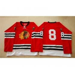 NHL Mitchell And Ness 1960-61 Chicago Blackhawks #8 Noname red Throwback jerseys