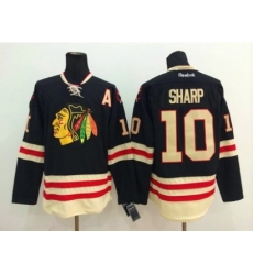 NHL chicago blackhawks #10 Patrick Sharp black jerseys(2015 new classic)