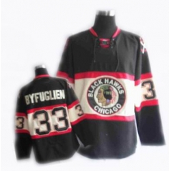 RBK Chicago Blackhawks #33 BYFUGLIEN New Third jersey black