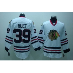 RBK Chicago Blackhawks #39 HUET jersey white