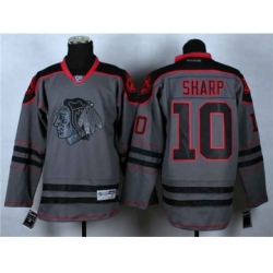 nhl jerseys chicago blackhawks #10 sharp grey