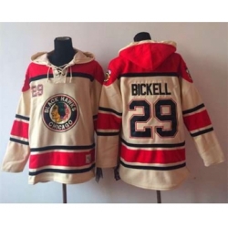 nhl jerseys chicago blackhawks #29 bickell red-cream[pullover hooded sweatshirt]