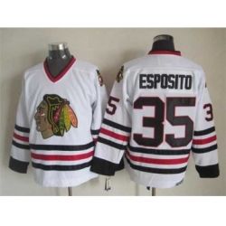 nhl jerseys chicago blackhawks 35 esposito white[2015 new]