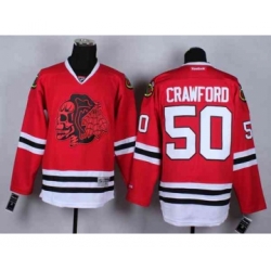 nhl jerseys chicago blackhawks #50 crawford red[the skeleton head]