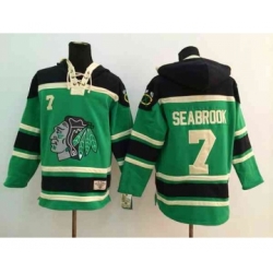 nhl jerseys chicago blackhawks #7 seabrook green[pullover hooded sweatshirt]