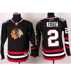 Youth Chicago Blackhawks 2 Duncan Keith Black 2014 Stadium Series NHL Jersey