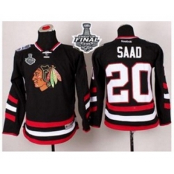 youth nhl jerseys chicago blackhawks #20 saad black 2014 Stadium Series[2015 stanley cup]