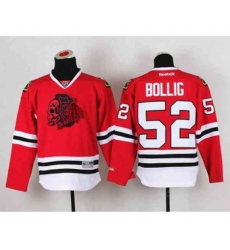 youth nhl jerseys chicago blackhawks #52 bollig red[the skeleton head]