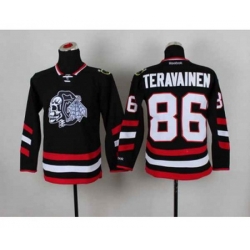 youth nhl jerseys chicago blackhawks #86 teravainen black-1[2014 Stadium Series][the skeleton head]