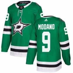 Mens Adidas Dallas Stars 9 Mike Modano Premier Green Home NHL Jersey 