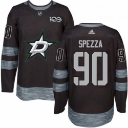 Mens Adidas Dallas Stars 90 Jason Spezza Premier Black 1917 2017 100th Anniversary NHL Jersey 