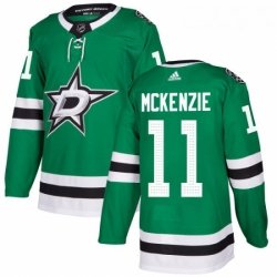 Youth Adidas Dallas Stars 11 Curtis McKenzie Premier Green Home NHL Jersey 