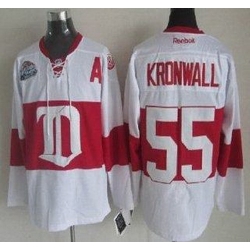 Detroit Red Wings 55 Niklas Kronwall White Winter Classic NHL Jersey