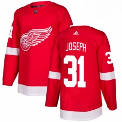 Mens Adidas Detroit Red Wings 31 Curtis Joseph Premier Red Home NHL Jersey 