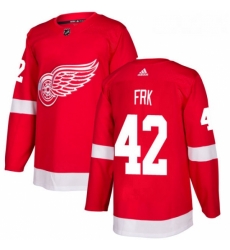 Youth Adidas Detroit Red Wings 42 Martin Frk Authentic Red Home NHL Jersey 