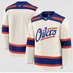 Men Edmonton Oilers Blank Light Beige Alternate Stitched Hockey Jersey Men Edmonton Oilers Blank Light Beige Alternate Stitched Hockey Jersey