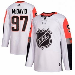 Mens Adidas Edmonton Oilers 97 Connor McDavid Authentic White 2018 All Star Pacific Division NHL Jersey 