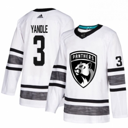 Mens Adidas Florida Panthers 3 Keith Yandle White 2019 All Star Game Parley Authentic Stitched NHL Jersey 