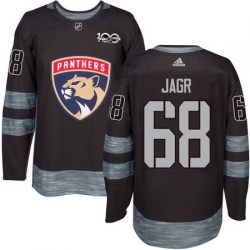Panthers #68 Jaromir Jagr Black 1917 2017 100th Anniversary Stitched NHL Jersey