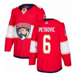 Youth Adidas Florida Panthers 6 Alex Petrovic Authentic Red Home NHL Jersey 