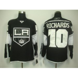 Los Angeles Kings 10 Mike Richards black jersey