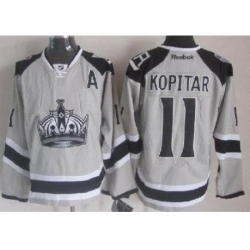 Los Angeles Kings 11 Anze Kopitar Grey NHL Jerseys 2014 New Style