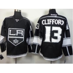 Los Angeles Kings #13 Kyle Clifford Black Home Stitched NHL Jersey