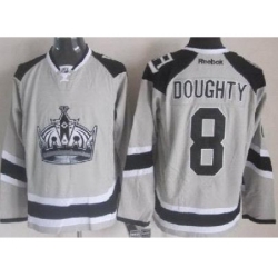 Los Angeles Kings #8 Drew Doughty Grey NHL Jerseys 2014 New Style