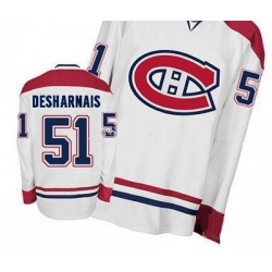 2011 Montreal Canadiens NHL Hockey Jerseys #51 Desharnais White Authentic Hockey Jersey