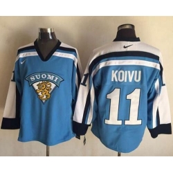 Canadiens #11 Saku Koivu Light Blue Nike Throwback Stitched NHL Jersey