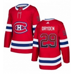 Mens Adidas Montreal Canadiens 29 Ken Dryden Authentic Red Drift Fashion NHL Jersey 