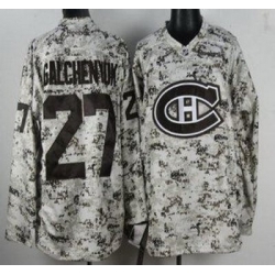 Montreal Canadiens 27 Alex Galchenyuk White Camo NHL Jersey