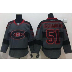 Montreal Canadiens #51 David Desharnais Charcoal Cross Check Fashion Stitched NHL Jersey