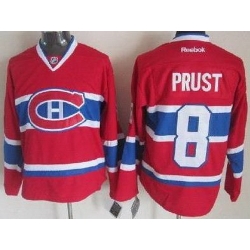 Montreal Canadiens 8 Brandon Prust Red NHL Jerseys